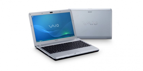 Sony VAIO VPC-S11X9R Silver вид сбоку