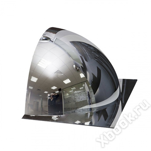 DL 1/2 купольного сферического зеркала, 600 мм с внешним напылением без канта вид спереди